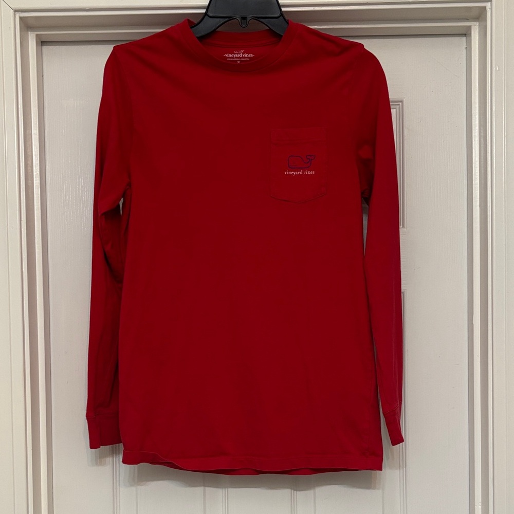 Vineyard Vines Red Long Sleeve Shirt